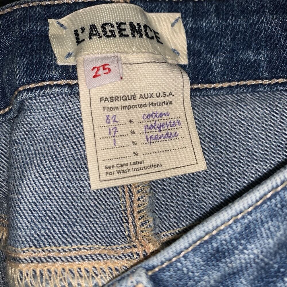 L'agence High Line High Rise Skinny Jeans in Catalina Destruct size 25 - Picture 4 of 10